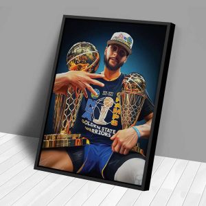 Stephen Curry Art NBA Champion Poster MVP Golden State