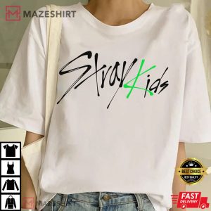 Stray Kids Green Logo Shirt Stray Kids Shirt Stray Kids Tour T Shirt