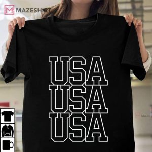 USA USA USA Shirt Women Men Kids Cool American 4th of July Unisex shirt 2