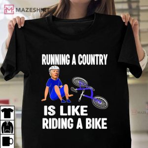 Biden Falls Off Bike Joe Biden Falling Off His Bicycle Funny Unisex shirt 2 1