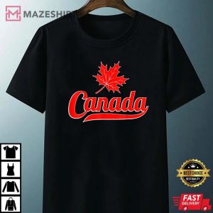 Canadian Maple Leaf Flag Canada Independence Day Unisex black