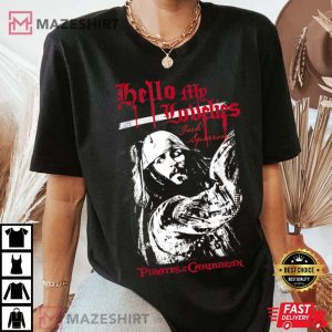 Disney Pirates of the Caribbean Jack Sparrow Quote Poster Women black