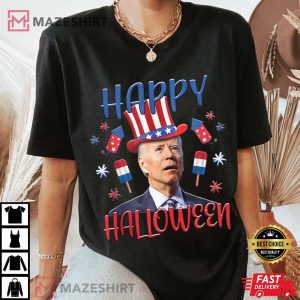 Halloween Funny Happy 4th Of July Anti Joe Biden Women black