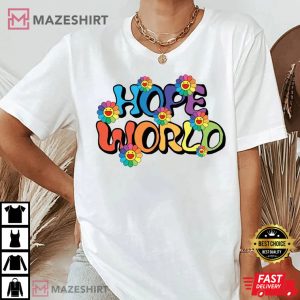 Hope World J-Hope Lollapalooza Hobi Flower Hope T-Shirt