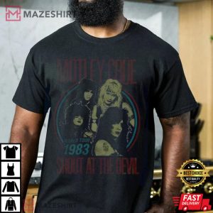 Motley Crue Vintage World Tour Rock Metal TShirt