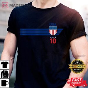 USA Stars Stripes Patriotism US Soccer Fan Jersey T-Shirt