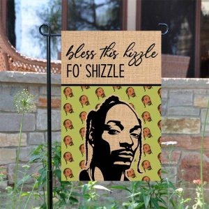 Bless This Hizzle Fo Shizzle Garden Flag