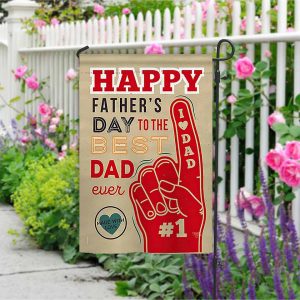 Happy Fathers Day Garden Flag Best Dad House Flag