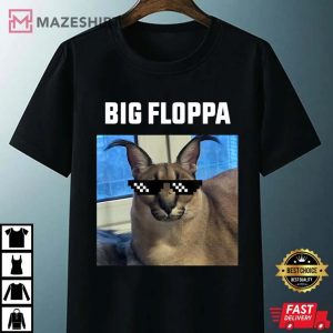 Big Floppa Meme Cat Unisex black