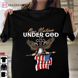 Patriotic Bald Eagle USA American Flag 4th of July Fourth Unisex shirt 2