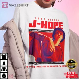 Hot J hope Vintage Bootleg Retro Photo Tshirt
