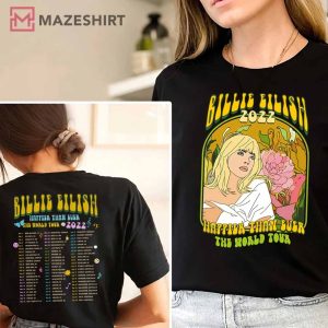 Happier Than Ever The World Tour 2 Sided TShirt