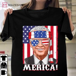 4th Of July Joe Biden Merica USA Flag Unisex shirt 2