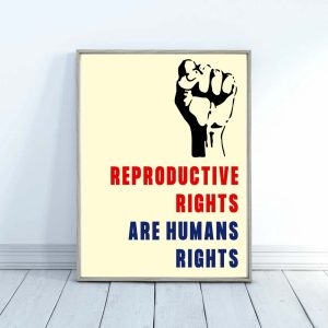 Pro choice sign Reproductive rights are human rights posters