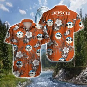 Busch Light Burnt Earth flower Unisex Summer Hawaiian Shirt
