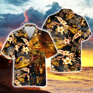 Jurassic 25th Anniversary Dinosaur Park Movie Hawaiian Hawaiishirt