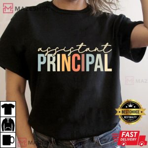 Assistant Principal Funny Job Title School Worker Women black t shirt 2