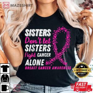 Breast Cancer Awareness cancer survivor Women black t shirt 2