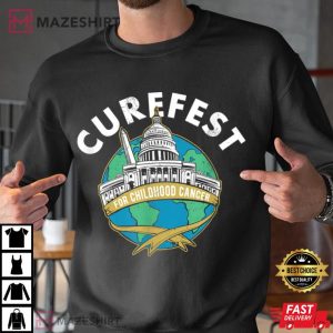 CureFest for Childhood Cancer 2022 Design 1 Men black sweatshirt