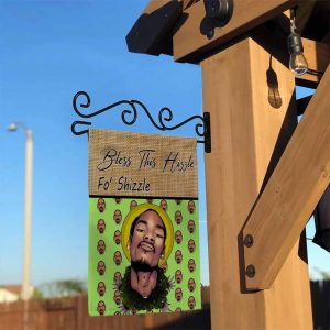 Snoop Dog Face Flag Bless This Hizzle Fo Shizzle Garden Flags 1
