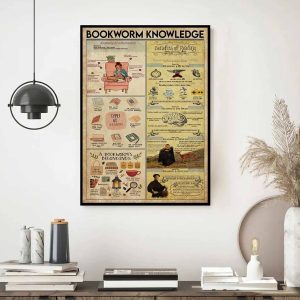 Bookworm Knowledge Poster Book Poster