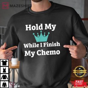 Chemo Support Chemotherapy Care Package Beat Ovarian Cancer Men black sweatshirt