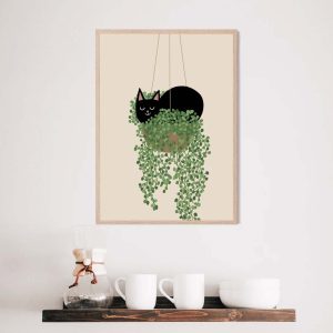 Cat Print Cat Wall Art
