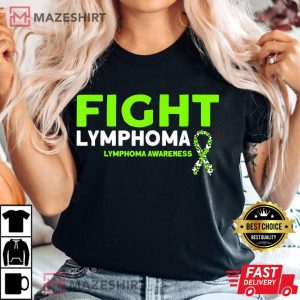 Fight Lymphoma Women black t shirt 2