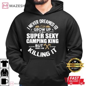 Camping Shirt Men Camper RV Camping Vacation Camping Dad Men black hoodie 2