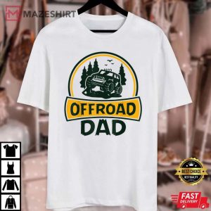 Offroad Dad Shirt Vintage Dad Present Unisex white