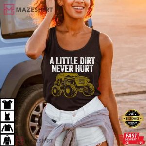Retro Little Dirt Never Hurt Off Road Vintage Gift Offroad Black women