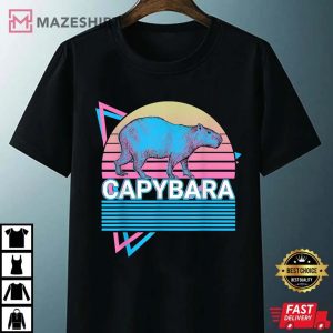 Capybara Retro Unisex black
