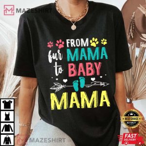 Funny From Fur Mama To Baby Mama Women black