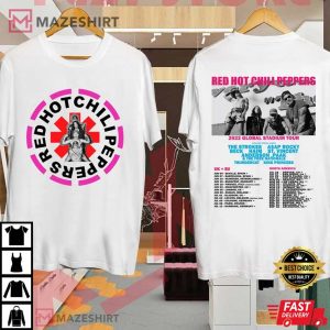Red Hot Chili Peppers World Tour 2022 Exclusive Tee Shirt DTG Print