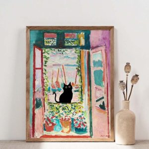 Henri Matisse Cat Print Matisse Open Window Cat Poster