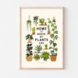 Home is where my plants are House Plant Poster