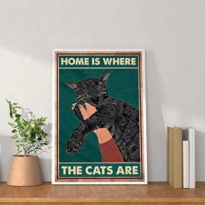 Home Is Where The Cats Are Poster Cat Poster