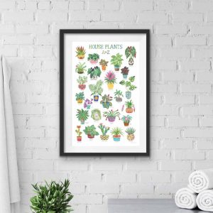 House plant Print Botanical Wall Art Plant Decor Poster