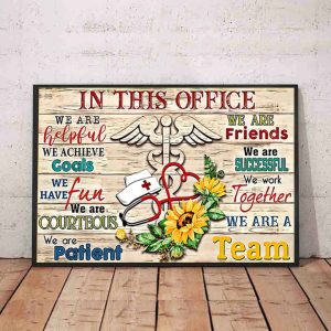 In This Office We Arre Friends Poster Nurse Poster
