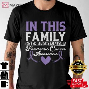 Pancreatic cancer Awareness Men black t shirt 2