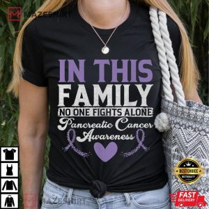 Pancreatic cancer Awareness Women black t shirt 2
