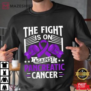 Pancreatic Cancer Shirt Chemotherapy Stomach Boxing Gift Men black sweatshirt