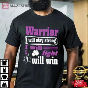 Pancreatic Warrior I Will Stay Strong I Will Fight Will Win Men black