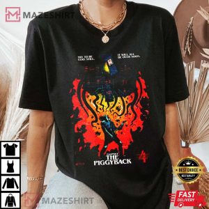 Eddie Munson Playing Guitar Retro Shirt Eddie Munson The Piggyback tee