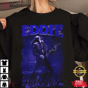 Vintage Eddie Munson Playing Guitar Shirt
