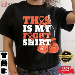 This Is My Fight Shirt Kidney Cancer Fighter Support Strong Women black t shirt 2