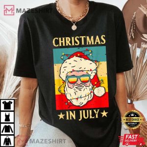 christmas in july santa vintage look sunglasses beach summer Women black