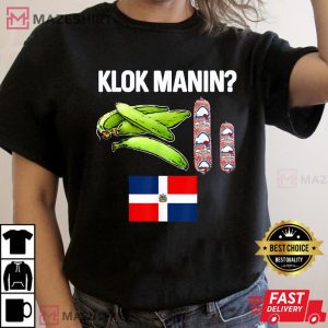 Dominicana Flag Dominican Republic Food Mangu Plantain KLK Women black t shirt 2