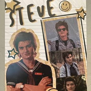 Yellow Steve Scribbles Cute Inspired Poster