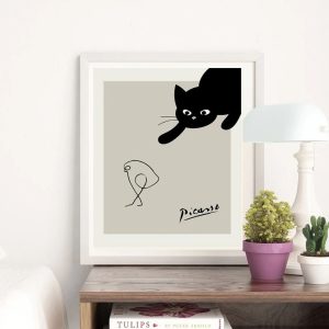 Picasso Cat Print Picasso Exhibition Print 1